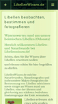Mobile Screenshot of libellenwissen.de